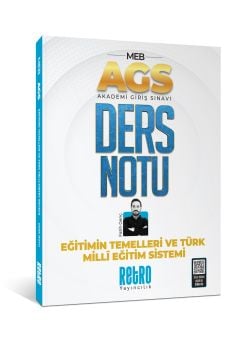Retro Yayınları AGS Türk Milli Eğitim Sistemi ve Eğitimin Temelleri Ders Notu