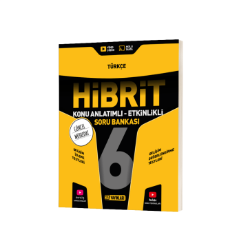 Hız Yayınları 6. Sınıf Türkçe Hibrit Konu Anlatımlı Etkinlikli Soru Bankası