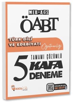 ÖABT MEB-AGS Türk Dili ve Edebiyatı Öğretmenliği 5 Kafa Deneme Çözümlü Hoca Kafası Yayınları