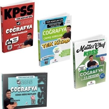 Dizgi Kitap 2026 Tüm Adaylar İçin Kpss Coğrafya 4'lü Kazandıran Set Kazım Sayın
