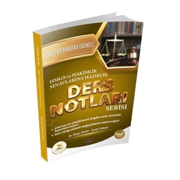 Savaş Yayınları HUKAL HMGS-HAKİMLİK Borçlar Hukuku Genel Hükümler Ders Notları