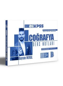 Benim Hocam Yayınları 2026 KPSS Coğrafya Ders Notları Bayram Meral