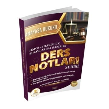 Savaş Yayınları HUKAL HMGS-HAKİMLİK Anayasa Hukuku Ders Notları