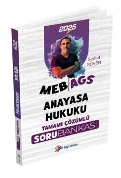 Dizgi Kitap 2025 MEB AGS Anayasa Hukuku Tamamı Çözümlü Soru Bankası Serhat Güven