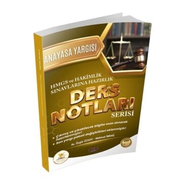 Savaş Yayınları HUKAL HMGS-HAKİMLİK Anayasa Yargısı Ders Notları
