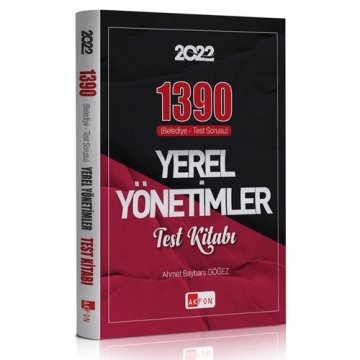 Akfon Yayınları 1390 Soru Yerel Yönetimler Test Kitabı