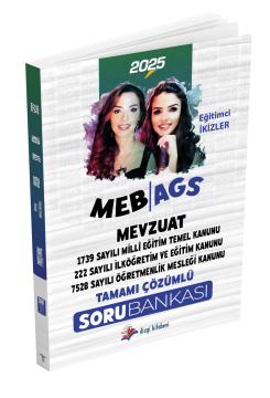 Dizgi Kitap 2025 MEB-AGS Mevzuat (222, 1739, 7528 Sayılı Kanun) Tamamı Çözümlü Soru Bankası Eğitimci İkizler