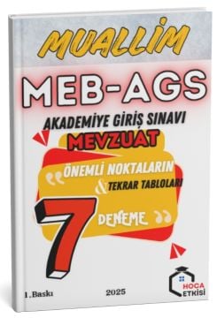 Hoca Etkisi 2025 MEB-AGS Mevzuat MUALLİM 7 Deneme Hoca Etkisi Yayınları