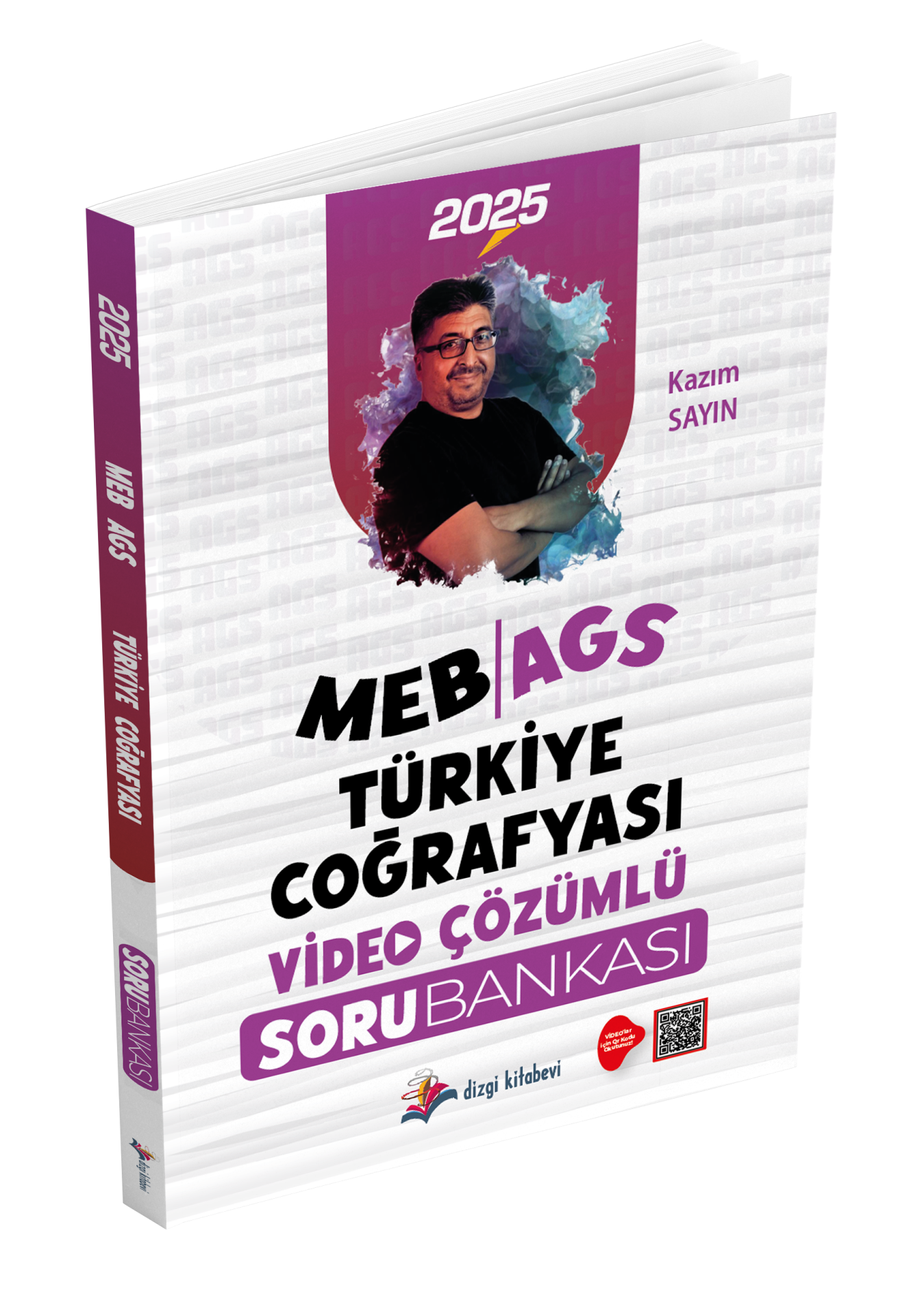 Dizgi Kitap 2025 MEB AGS Türkiye Coğrafyası Tamamı Video Çözümlü Soru Bankası Kazım Sayın
