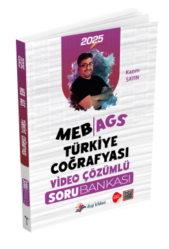 Dizgi Kitap 2025 MEB AGS Türkiye Coğrafyası Tamamı Video Çözümlü Soru Bankası Kazım Sayın