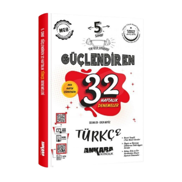 Ankara Yayıncılık 5. Sınıf Türkçe Güçlendiren 32 Haftalık Kazanım Denemeleri