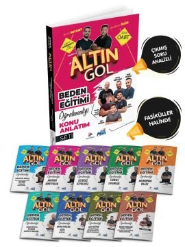 Dizgi Kitap Altın Gol ÖABT Beden Eğitimi Öğretmenliği Çıkmış Soru Analizli Konu Anlatım Seti-2024
