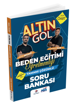 Dizgi Kitap KPSS ÖABT Altın Gol Beden Eğitimi Öğretmenliği Tamamı Çözümlü Soru Bankası-2024