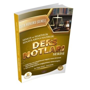 Savaş Yayınları HUKAL HMGS-HAKİMLİK Ceza Hukuku Genel Hükümler Ders Notları