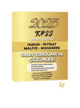 4T Yayınları 2025 KPSS Orijinal Sorular