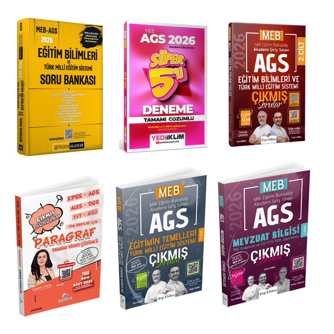 2026 MEB AGS Eğitim Bilimleri ve Türk Milli Eğitim Sistemi Soru Bankası & MEB AGS 5 li Deneme & MEB AGS Çıkmış Sorular Seti