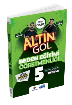 Dizgi Kitap KPSS ÖABT Altın Gol Beden Eğitimi Öğretmenliği Tamamı Çözümlü 5 Deneme-2024