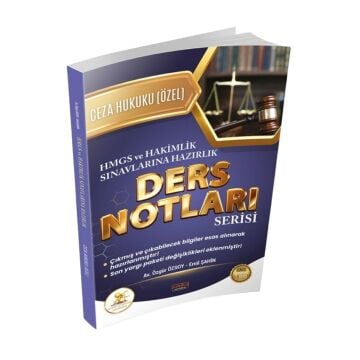Savaş Yayınları HUKAL HMGS-HAKİMLİK Ceza Hukuku Özel Hükümler Ders Notları