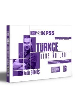 Benim Hocam Yayınları 2026 KPSS Türkçe Ders Notları Kadir Gümüş