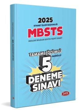Data Yayınları Diyanet İşleri Başkanlığı Mesleki Bilgiler Seviye Tespit Sınavı (MBSTS) Tamamı Çözümlü 5 Fasikül Deneme