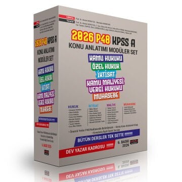 P48 KPSS A Grubu Tüm Dersler Konu Anlatımlı Tek Kitap Savaş Yayınları