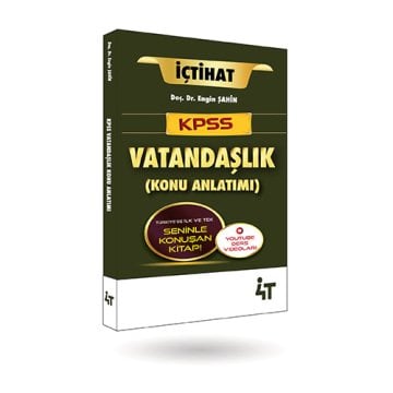4T Yayınları KPSS Vatandaşlık İçtihat Konu Anlatımı - Engin Şahin