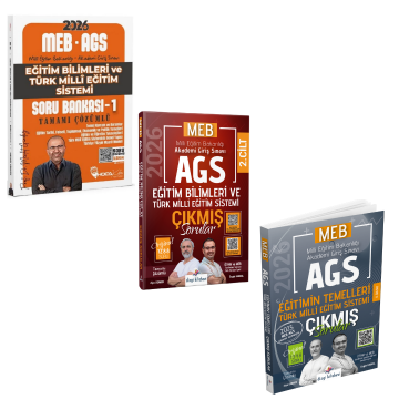 2026 MEB AGS Eğitim Bilimleri ve Türk Milli Eğitim Sistemi Soru Bankası-1 & MEB AGS Eğitim Bilimleri ve Türk Milli Eğitim Sistemi Çıkmış Sorular & MEB AGS Eğitimin Temelleri Çıkmış Sorular Seti