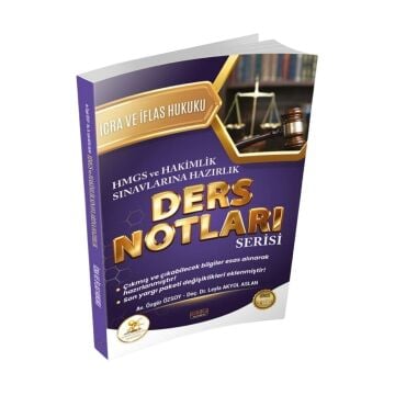 Savaş Yayınları HUKAL HMGS-HAKİMLİK İcra ve İflas Hukuku Ders Notları