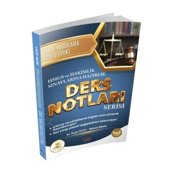 Savaş Yayınları HUKAL HMGS-HAKİMLİK İdari Yargılama Hukuku Ders Notları