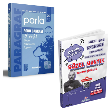 2026 TYT- AYT- DGS- ALES- KPSS- MSÜ Parla Paragraf Soru Bankası ve Sözel Mantık Çıkmış Sorular Seti
