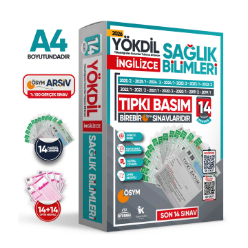 2026 YÖKDİL İngilizce SAĞLIK BİLİMLERİ ÖSYM Çıkmış Soru Tıpkı Basım Paket Deneme 14lü Türkiye Geneli İnformal Yayınları