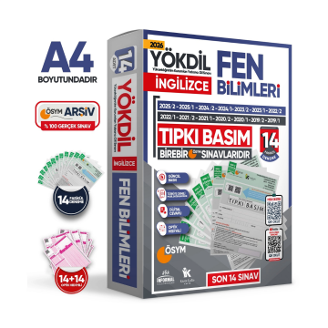 2026 YÖKDİL İngilizce FEN BİLİMLERİ ÖSYM Çıkmış Soru Tıpkı Basım Deneme Paketi 14lü Türkiye Geneli İnformal Yayınları