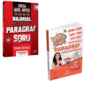 2026 KPSS MEB AGS TYT ALES DGS MSÜ Bilimsel Metinlerle Paragraf Soru Bankası ve Paragraf Çıkmış Sorular