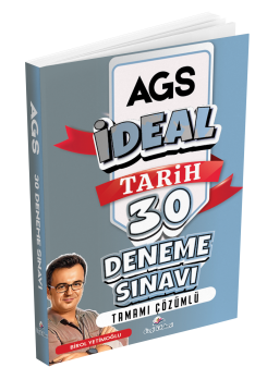 Dizgi Kitap 2026 MEB AGS İdeal Tarih Tamamı Çözümlü 30 Deneme Sınavı Birol Yetimoğlu