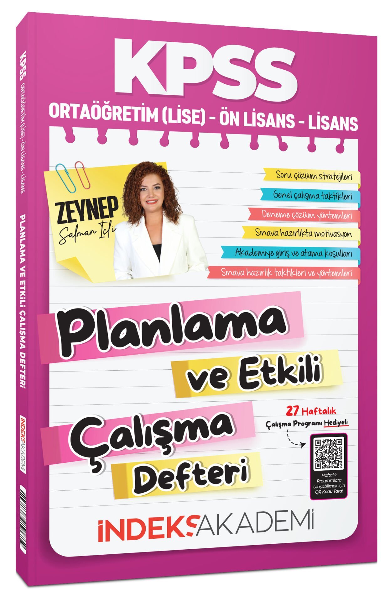 KPSS Planlama ve Etkili Çalışma Defteri - Zeynep Salman İçli İndeks Akademi Yayıncılık