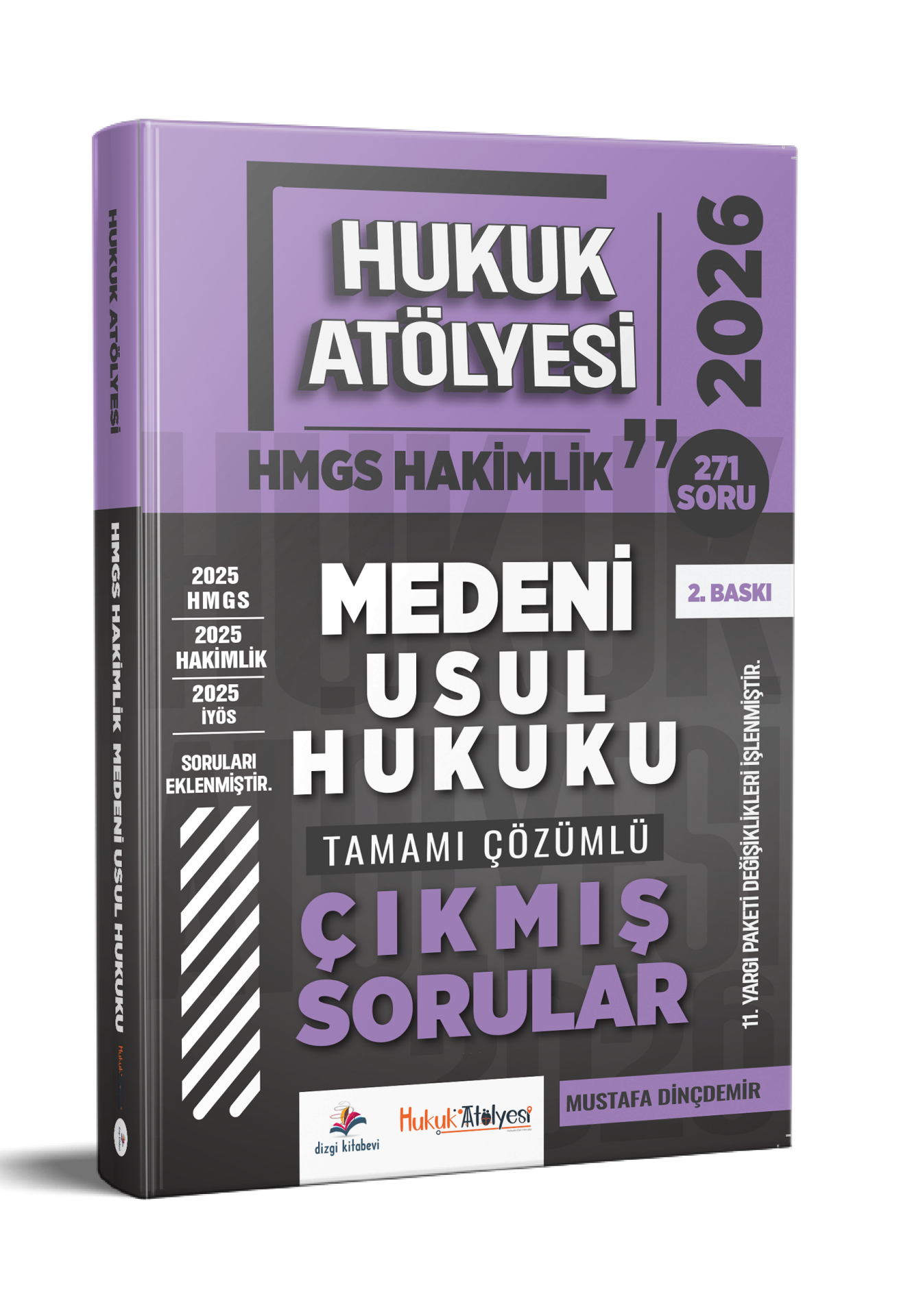 Dizgi Kitap 2026 Hukuk Atölyesi Hakimlik HMGS Hukuk Mesleklerine Giriş Sınavı Medeni Usul Hukuku Tamamı Çözümlü Çıkmış Sorular Mustafa Dinçdemir 2. Baskı