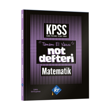 KPSS Matematik Konu Anlatımı Not Defteri KR Akademi Yayınları