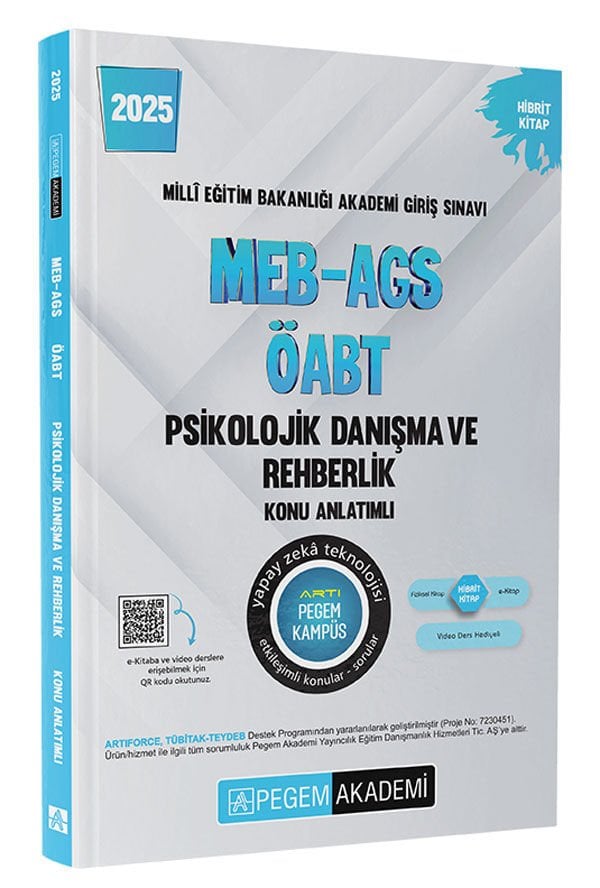 2025 MEB-AGS-ÖABT Psikolojik Danışma ve Rehberlik Konu Anlatımlı Pegem Yayınları