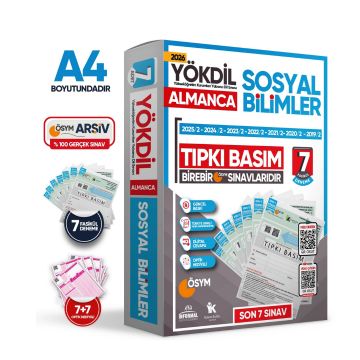 2026 YÖKDİL Almanca SOSYAL BİLİMLER ÖSYM Çıkmış Soru Tıpkı Basım 7li Deneme Paketi Türkiye Geneli İnformal Yayınları