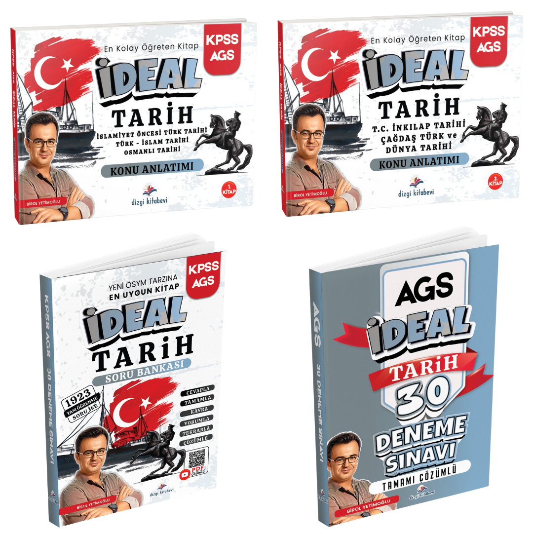 Dizgi Kitap 2026 MEB AGS İdeal Tarih Kazandıran 3'lü Set Birol Yetimoğlu