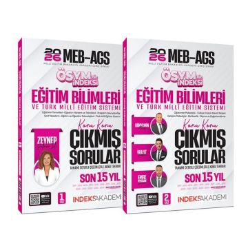 2026 MEB-AGS Eğitim Bilimleri ve Türk Milli Eğitim Sistemi ÖSYM nin İndeksi Çıkmış Sorular Son 15 Yıl Çözümlü Set İndeks Akademi