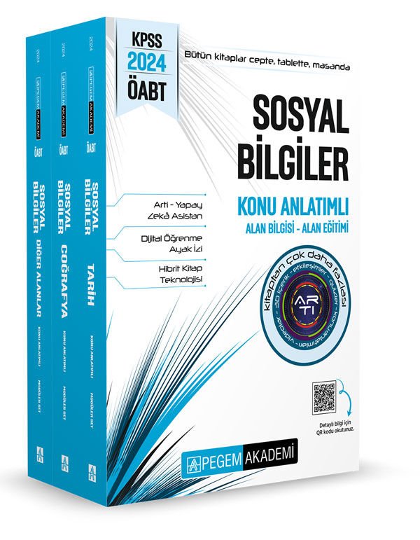 2024 KPSS ÖABT Sosyal Bilgiler Konu Anlatımlı (3 Kitap)