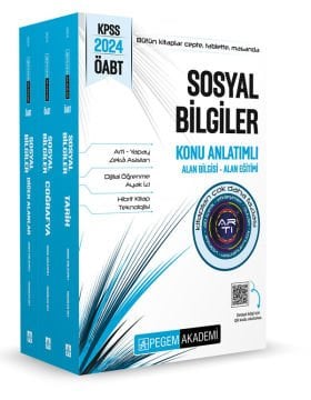 2024 KPSS ÖABT Sosyal Bilgiler Konu Anlatımlı (3 Kitap)