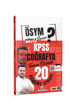 Dizgi Kitap ÖSYM Böyle Sorar 2026 KPSS Coğrafya Tamamı PDF Çözümlü 20 Deneme Sınavı Enes Eker