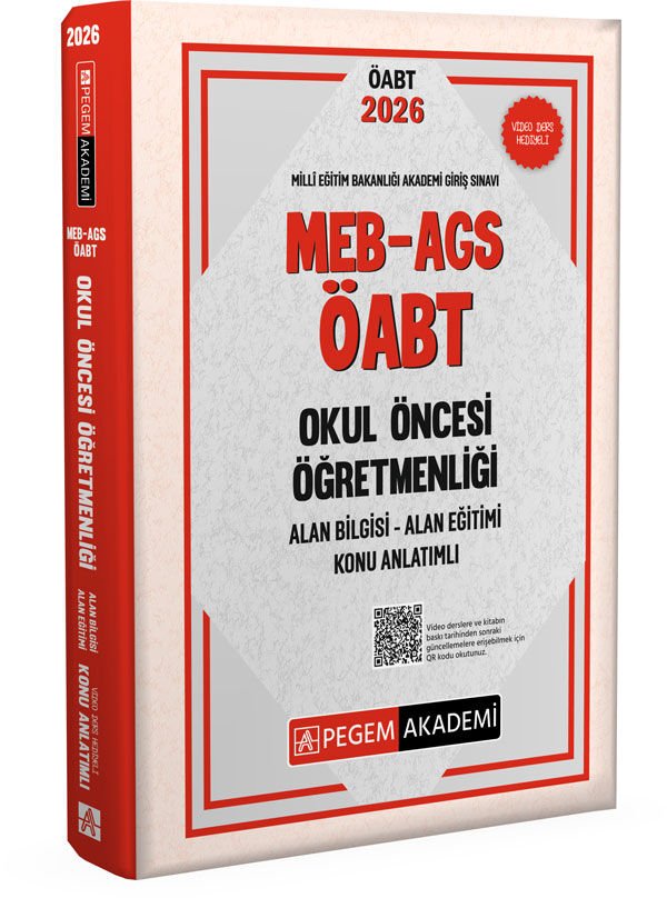 2026 MEB AGS ÖABT Okul Öncesi Öğretmenliği Alan Bilgisi - Alan Eğitimi - Konu Anlatımlı Pegem Yayınları