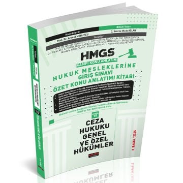 HMGS Özet Konu Anlatımı Ceza Hukuku Genel ve Özel Hükümler Savaş Yayınları