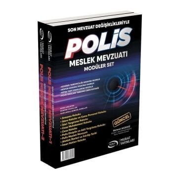 2026 Polis Meslek Mevzuatı Komiser Yardımcılığı, Misyon Koruma ve Rütbe Terfi Konu Anlatımlı Set - Mehmet Akdeniz Murat Yayınları