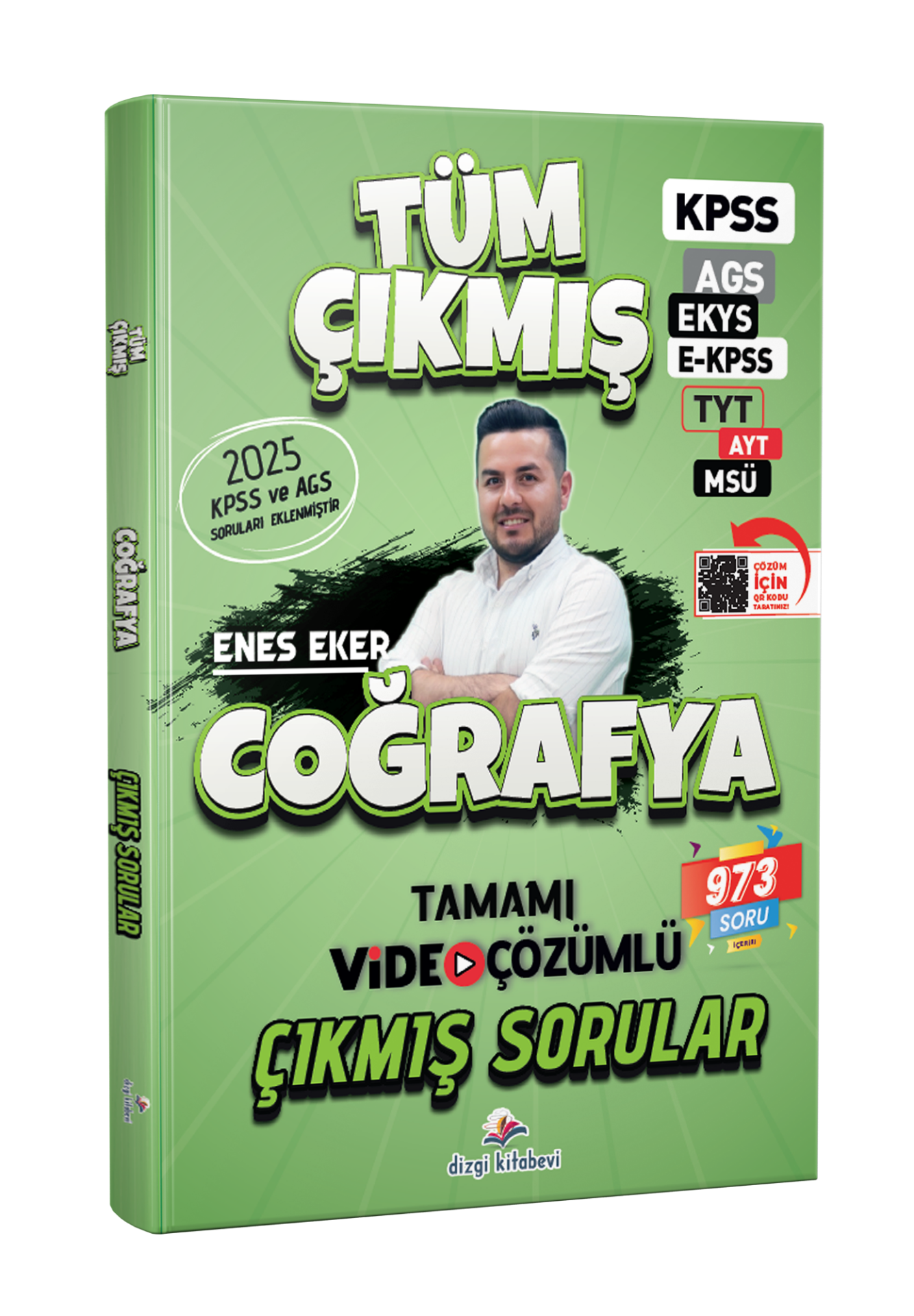 Dizgi Kitap 2026 Coğrafya Tüm Sınavlar Tamamı Video Çözümlü Çıkmış Sorular Enes Eker