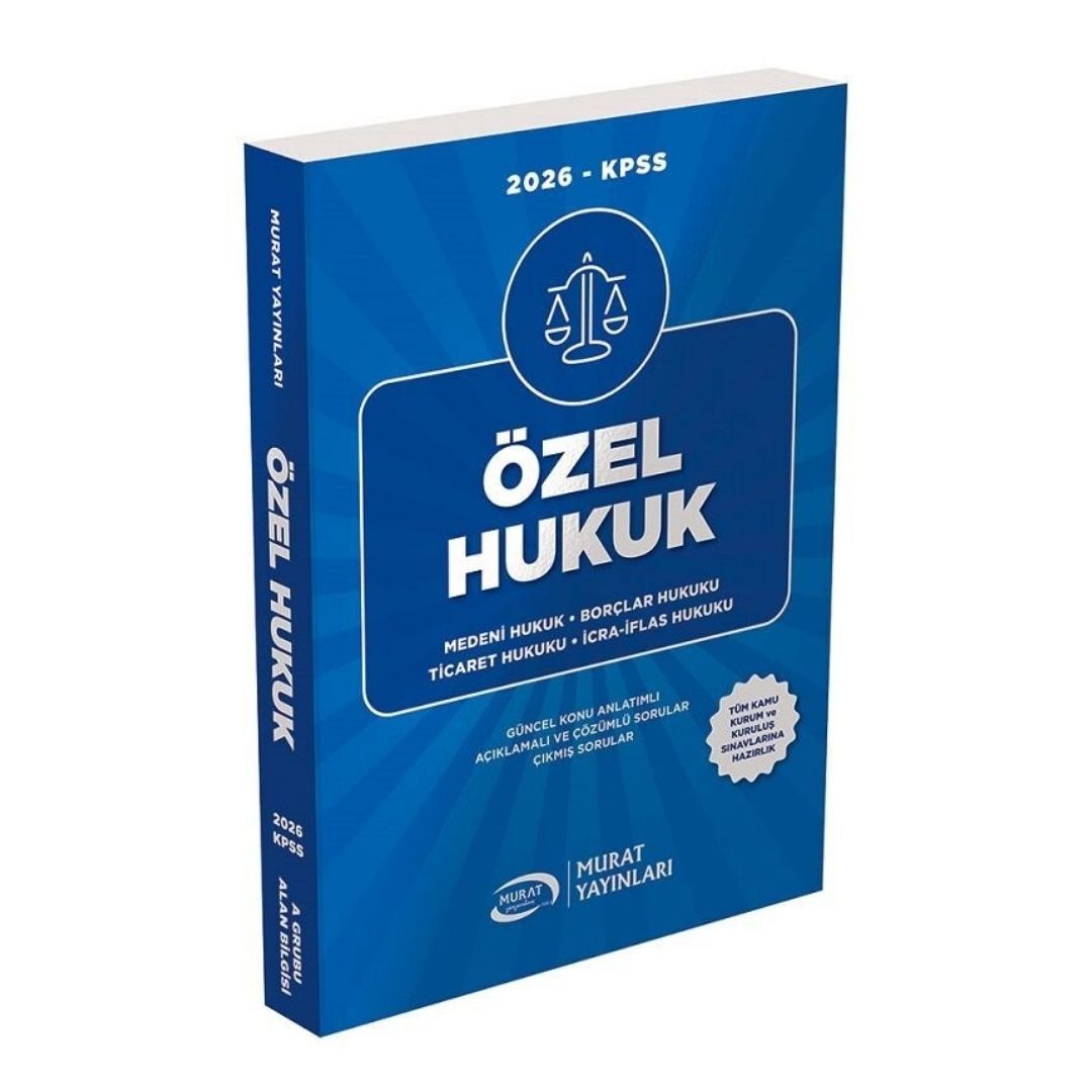 2026 KPSS A Grubu Özel Hukuk Konu Anlatımlı Murat Yayınları