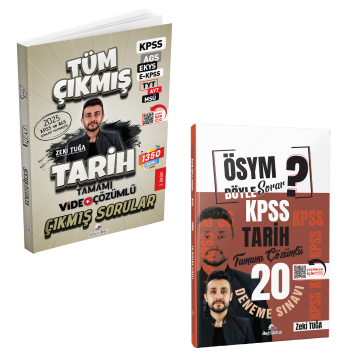 Dizgi Kitap 2026 KPSS Tarih Tüm Sınavlar Çıkmış Sorular ve 20 Deneme Seti Zeki Tuğa